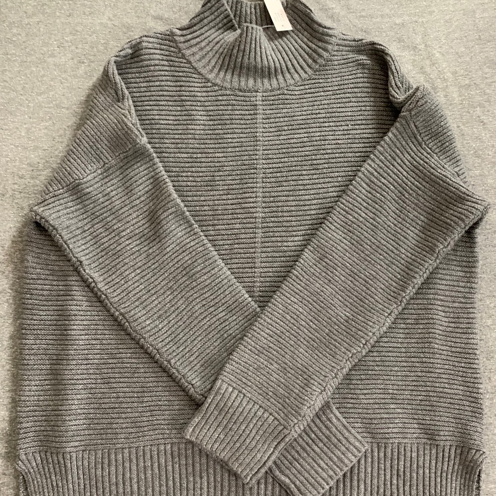 Mock Neck Cool Girl Tunic Sweater